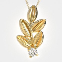 Mediterranean Muse  Gold Olive Charm 0909K