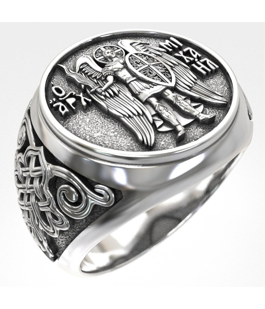Saint Michael the Archangel Signet Ring 0108 Saint Michael the Archangel Signet Ring 0108