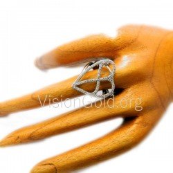 Φθηνό ασημένιο δαχτυλίδι 925