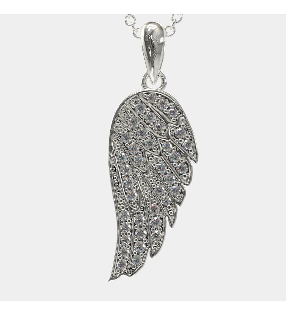 Minimal Elegant Angel Wing Necklace 0868L