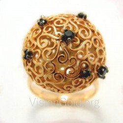 Ασημένιο δαχτυλίδι arabasque