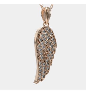 Collar Ala de Ángel Oro Rosa 0868R