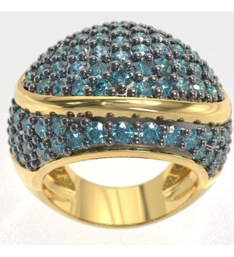 Mode Bold Zirkon Sterling Silber Ring 0338MP