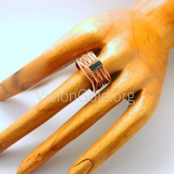 Χειροποιητο Γυναικειο Φθηνο Ασημενιο Δαχτυλιδι 925 Συρματερο Με