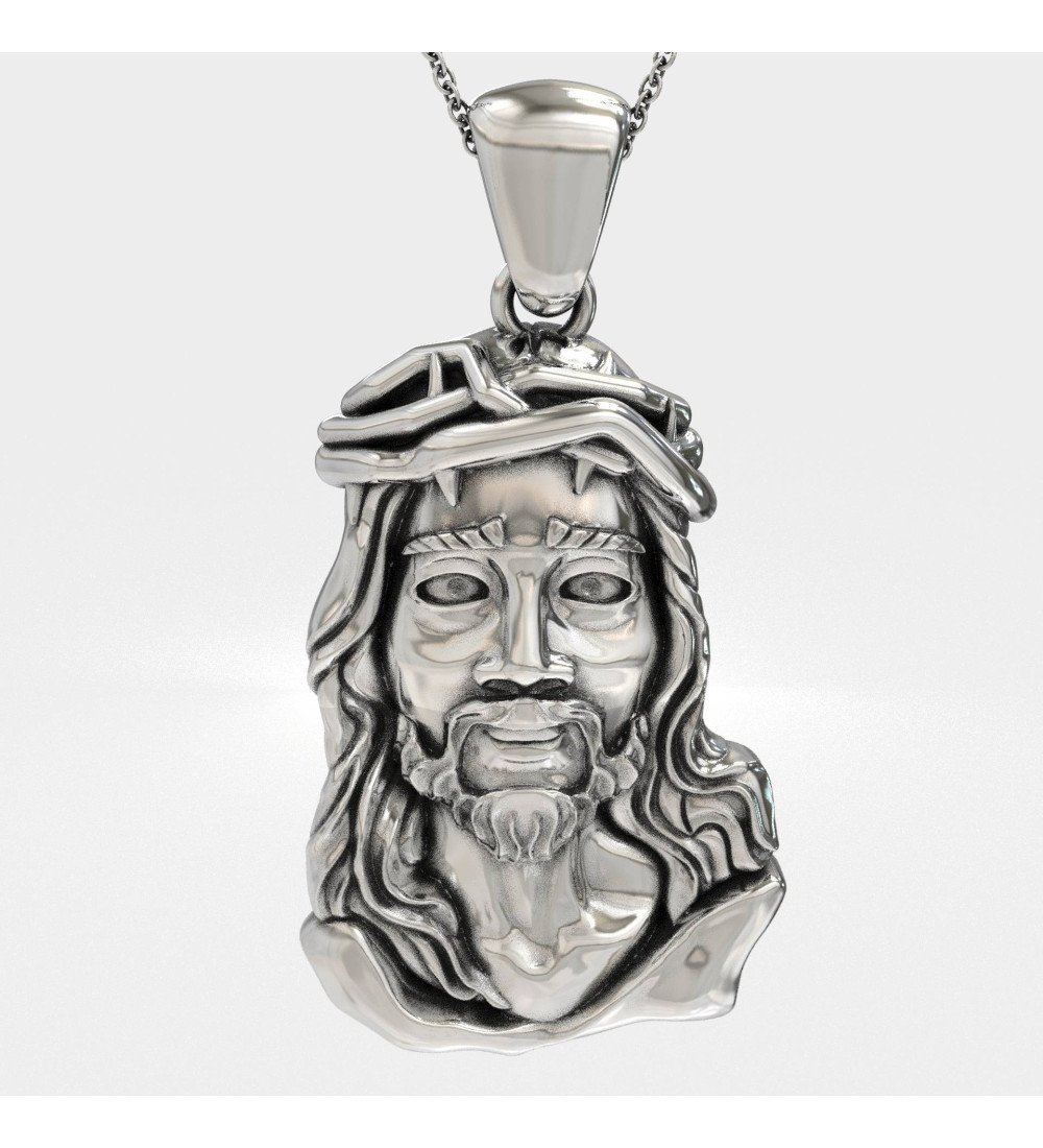 Christian Silver Pendant Jesus Christ 0534L