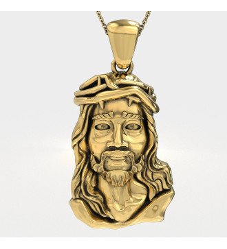 Christliches Silber Amulett Anhänger Jesus 0534K