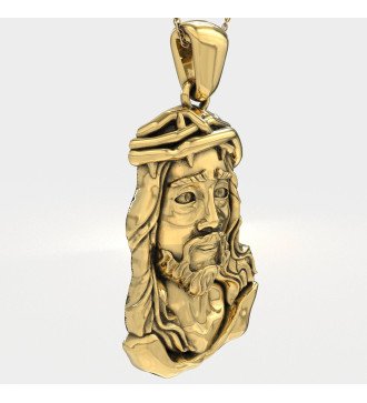 Christliches Silber Amulett Anhänger Jesus 0534K