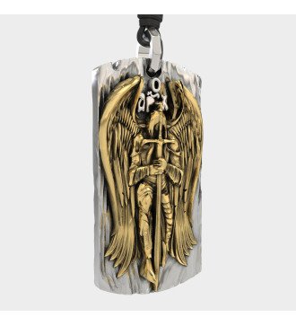 Men's Vintage Archangel Michael Necklace 0539Κ