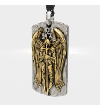 Men's Vintage Archangel Michael Necklace 0539Κ