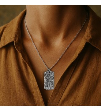 Collier pour homme avec l'Archange Michael Idéal pour un cadeau