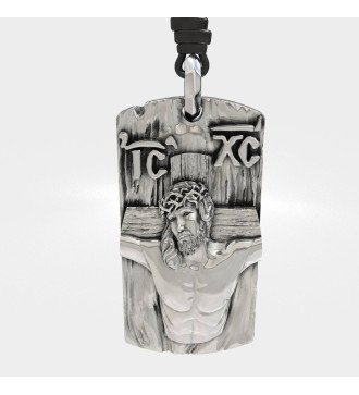 Christlicher Herren Silberanhänger mit Jesus 0544L