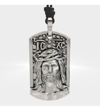 Religious Amulet For Men With Jesus 0548L