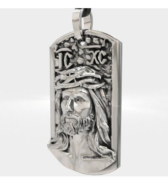 Amulette religieuse pour hommes avec Jésus 0548L