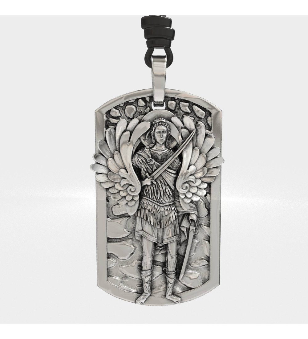 Colgante Amuleto Religioso Arcángel Miguel 0546L
