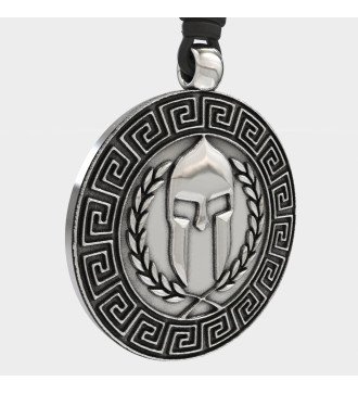 Collier en argent pour hommes Casque de spartiate 0072