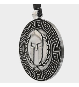 Collier en argent pour hommes Casque de spartiate 0072