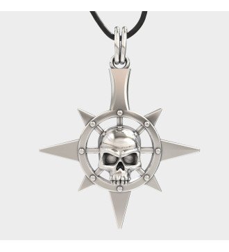 Collier crâne Biker pour homme 0047