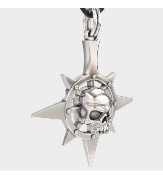 Collier crâne Biker pour homme 0047