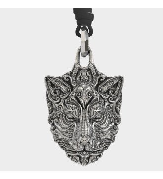 Collar Vintage Cabeza de Lobo 0057