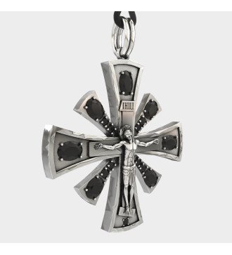 Ανδρικος Αγιορειτικος Μοναστηριακός Σταυρός 0043