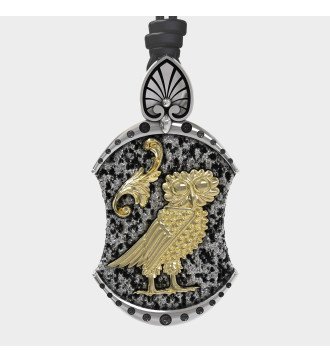 Athena and Owl The Medallion of Wisdom 0063K