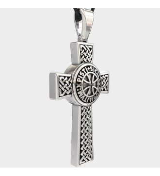 Katholisches Silberkreuz des Templerordens 0046