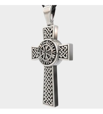 Katholisches Silberkreuz des Templerordens 0046
