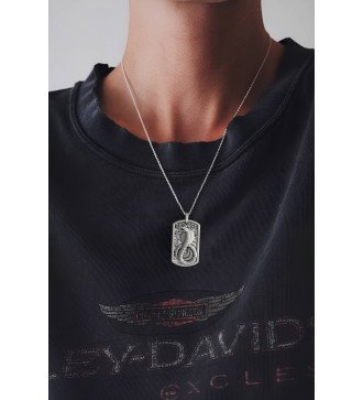 Collier à pendentifs Cobra Kai en argent pour hommes 0132