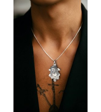 Christian Amulet Cross with Jesus Christ 0553L