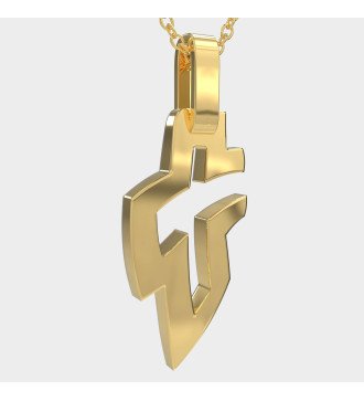 Christian Modern Silver Men's Cross 0554K