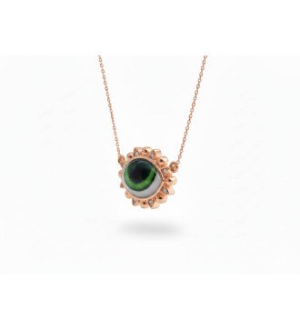 Collar Mínimo Romántico Ojos Verdes 0922R