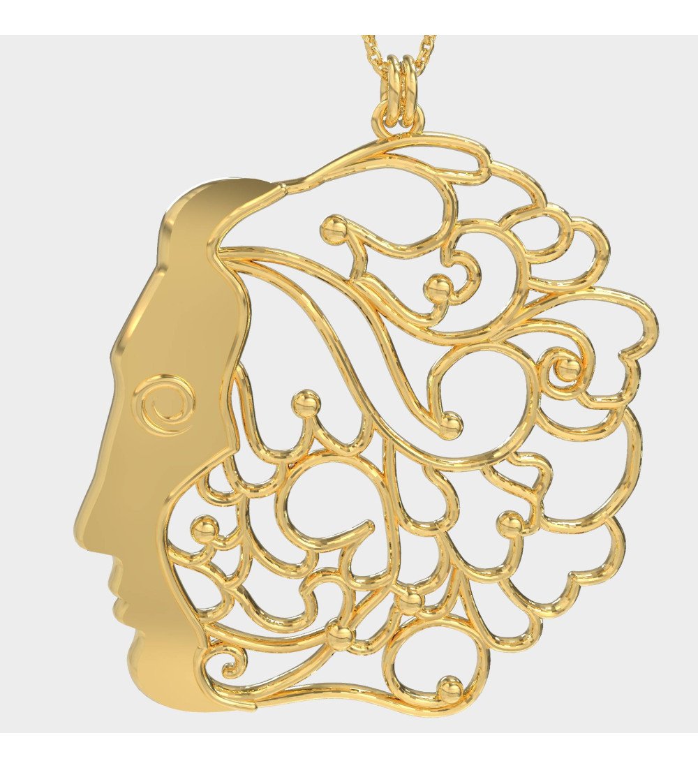 Collier Femme Abstrait Féminité 0505K