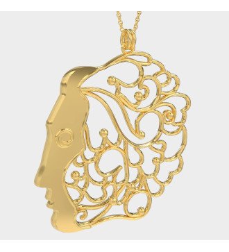 Statement Χειροποίητο Γυναικείο Κολιέ Αφηρημένη Θηλυκότητα 0505K