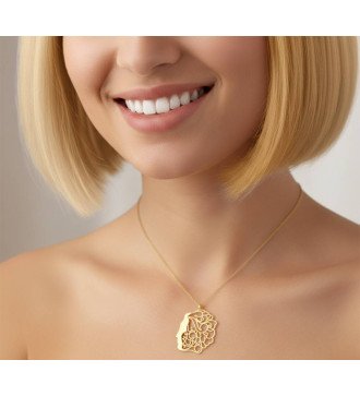 Statement Handmade Frauen Halskette Abstrakte Weiblichkeit 0505K