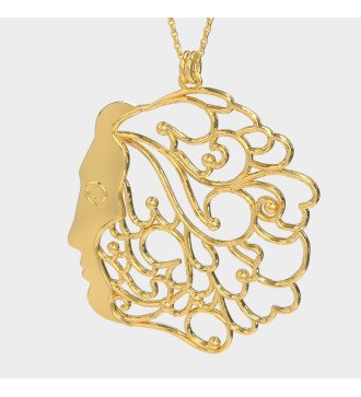 Statement Handmade Frauen Halskette Abstrakte Weiblichkeit 0505K