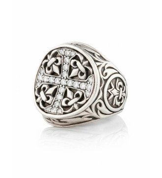 Серебряное кольцо с крестом Timeless с цирконием 1039LP