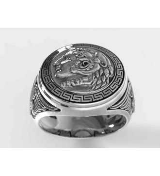 Anillo de plata para hombre Alejandro Magno 0675