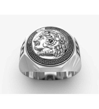Alexander the Great Silver Ring 0698