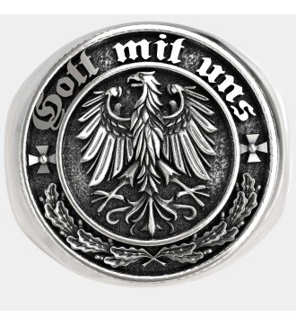 Кольцо Gott Mit Uns Signet Ring 0261