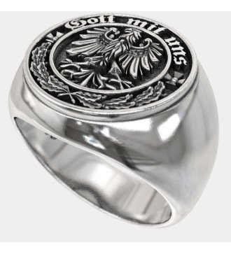 Кольцо Gott Mit Uns Signet Ring 0261