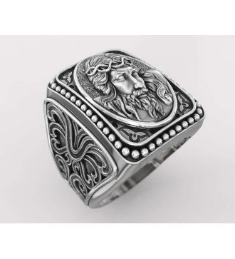 Ανδρικό Δαχτυλίδι Σφραγίδα Ιησούς Χριστός 0688