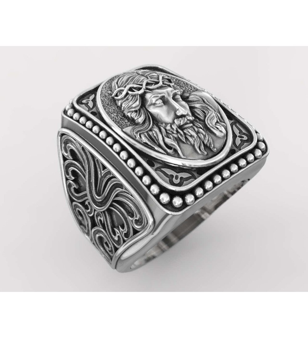 Ανδρικό Δαχτυλίδι Σφραγίδα Ιησούς Χριστός 0688