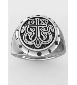 Byzantine Ic.Xc.Nika Cross Ring 0713