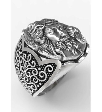 Bague chevalière Jésus-Christ 0712
