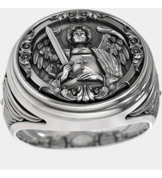 Bague chevalière Archange Saint Michel 0228