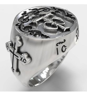 Signet Christian Caballeros Templarios Anillo 0195