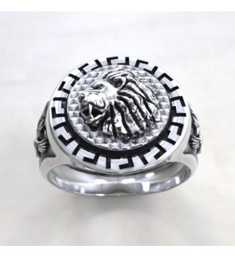 Anillo de sello con cabeza de león 0529