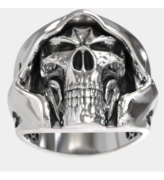Grim Reaper Ανδρικο Δαχτυλιδι Νεκροκεφαλη 0258