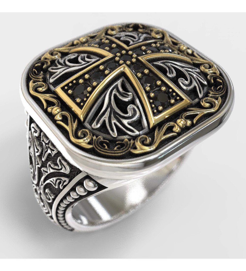 Men's Cross Ring 0090K