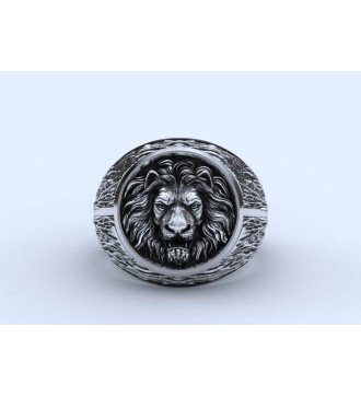 Ανδρικο Δαχτυλιδι Με Συμβολο Λιονταρι 0159